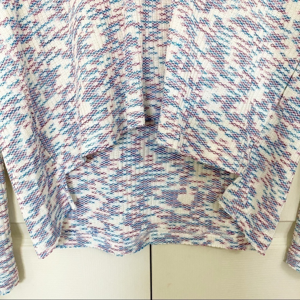 Code X Mode NWOT Pink Blue Ribbed Confetti Sweater - Picture 4 of 8